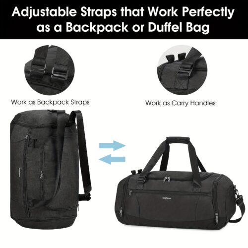 Sac à dos sportif 5 en 1 avec compartiment chaussures ventilé