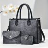Sac à Main Luxe Effet Crocodile :