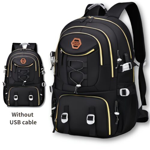 Sac à dos Oxford noir grande capacité Léger et résistant