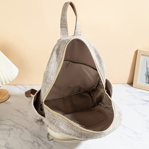 Sac à Bandoulière Double Bohème Style Ethnique Couturé à la Main