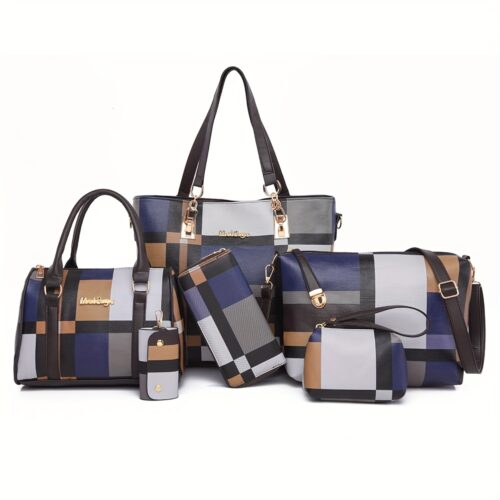 Ensemble 6 pièces sac à main et bandoulière