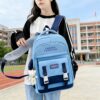 Ensemble 5 pièces sac à dos scolaire pour adolescent