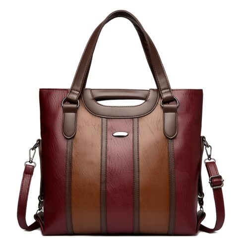 Sac fourre-tout patchwork rétro à blocs de couleur