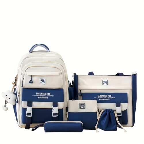 Ensemble de Sac à Dos pour Adolescent 5 Pièces