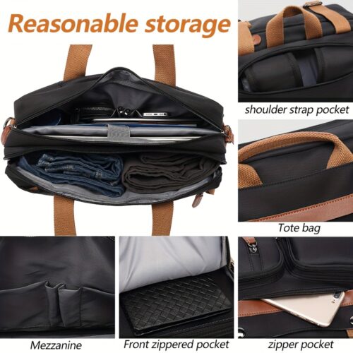 Sac à dos et bandoulière convertible 3-en-1 pour homme