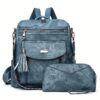 Set 2 pièces sac à dos grande capacité et petit sac à main