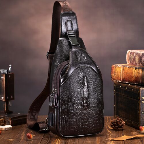Sac bandoulière et sac à dos homme en cuir pleine fleur
