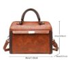 Sac à Main en Cire Cirée pour Femme Cartable Multicouche