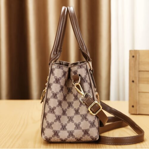 Ensemble sac à main imprimé monogramme & bloc de couleur