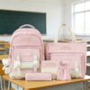 Ensemble 5 pièces sac à dos scolaire pour adolescent