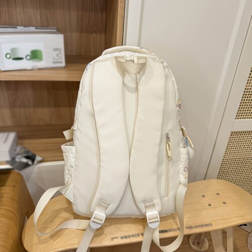 Sac à dos imprimé avec nœud & Sac cabas assorti