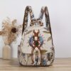 Sac à dos grand format Tissé à la main pour femme