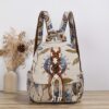 Sac à dos grand format Tissé à la main pour femme