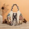Style ethnique : sac à bandoulière ajustable, tissé à la main