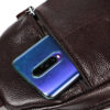 Sac de poitrine en cuir pour homme et femme