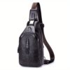 Sac bandoulière et sac à dos homme en cuir pleine fleur
