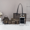 Ensemble 5 pièces sacs à main rétro pour femme