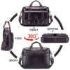 Grand sac à main pour homme en cuir véritable, mallette professionnelle