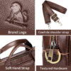 Grand sac à main pour homme en cuir véritable, mallette professionnelle