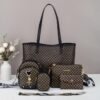 Ensemble 5 pièces sacs à main rétro pour femme